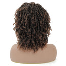 6" Black Short Dreadlock Wigs Braided Wigs for Black Women Kinky Twist Braiding Hair Faux Locs Crochet Hair Costume Cosplay Wigs Low Temperature Synthetic Fiber 200g(Brown) N/P