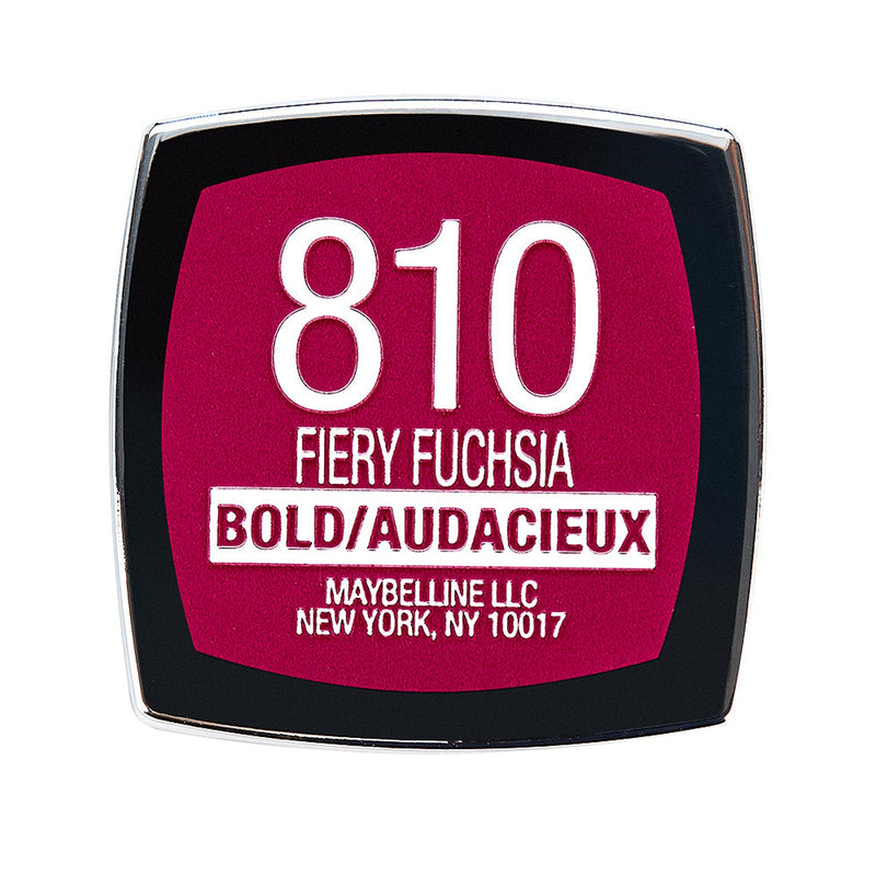 Maybelline New York Color Sensational Pink Lipstick Matte Lipstick, Fiery Fuchsia, 0.15 Ounce, Pack of 1 Maybelline New York