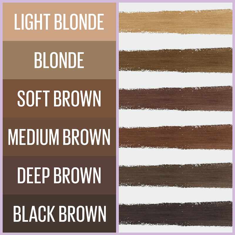 Maybelline Express Brow 2-In-1 Pencil and Powder Eyebrow Makeup, Blonde, 1 Count Maybelline New York