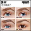 Maybelline Brow Fast Sculpt, Shapes Eyebrows, Eyebrow Mascara Makeup, Warm Brown, 0.09 Fl. Oz. Maybelline New York