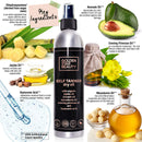 Self Tanner Oil - Natural Sunless Tanning Spray w/ Hyaluronic Acid and Organic Oils, Clear Gradual Fake Tan Sprayer for Perfect Golden Glow 8.0 fl.oz GOLDEN STAR BEAUTY