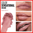 Maybelline Color Sensational Lipstick, Lip Makeup, Cream Finish, Hydrating Lipstick, Nude, Pink, Red, Plum Lip Color, Born With It, 0.15 oz; (Packaging May Vary) Maybelline New York