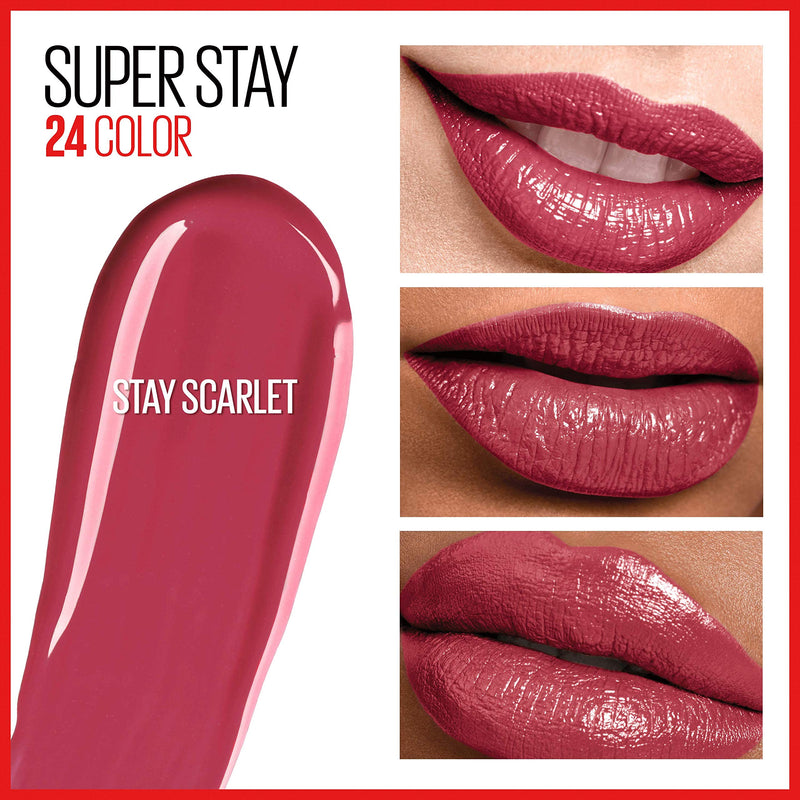 Maybelline SuperStay 24, 2-Step Liquid Lipstick, Stay Scarlet Maybelline New York