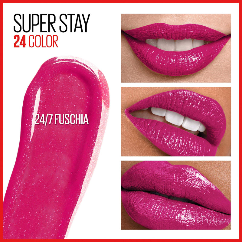 Maybelline New York Superstay 24, 2-step Lipcolor, 24/7 Fuschia Maybelline New York