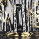 By MILLY Pointed Tweezers - Hammer Forged 100% German Steel, Point-Tip Precision Tweezers for Ingrown Hair, Eyebrows, Facial Hair, Splinters, Glass Removal - Perfectly Aligned, Hand-Filed - Silver By MILLY