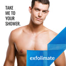 ExfoliMATE | Magic Exfoliating Shower Cloth Gently Removes Dead Skin for a Youthful Clear Complexion (Pocket 2.0, Aqua) Green Heart Labs