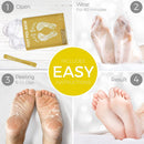 Foot Peel Mask - Lemongrass - For Cracked Heels, Dead Skin and Calluses - Make Your Feet Baby Soft Smooth Silky Skin - Removes Rough Heels, Dry Toe Skin Exfoliating Treatment. (2 Pack) DERMORA