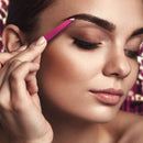 Slant Tweezers - Stainless Steel - Perfectly Aligned and Hand-Filed Slanted Tips for Ultra Precision - Tweezers for Eyebrows - Precision Tweezers - Effortless Plucking - Professional Tweezers - Pink By MILLY