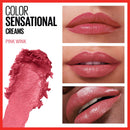 Maybelline Color Sensational Lipstick, Lip Makeup, Cream Finish, Hydrating Lipstick, Nude, Pink, Red, Plum Lip Color, Pink Wink, 0.15 oz; (Packaging May Vary) Maybelline New York