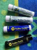 Rubber Ducky - Kid's SPF 44 Lip Balm - Moisturizing Vitamin E Sunscreen For Lips - All Season Broad Spectrum UV Protection - Waterproof 80 Mins -NO-OX Protectant - Clear - Vanilla (3 Packs) Rubber Ducky
