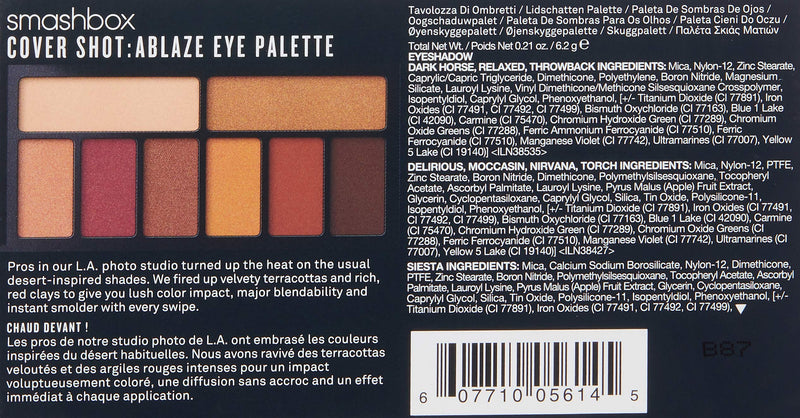 Smashbox Cover Shot Eye Palettes - Ablaze By Smashbox for Women - 0.21 Oz Eye Shadow, 0.21 Oz Smashbox