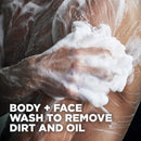 DOVE MEN + CARE Elements Body Wash Charcoal + Clay 4 Count For Men's Skin Care Effectively Washes Away Bacteria While Nourishing Your Skin, 18 oz Infinity Warehouse