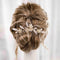 Aukmla Flower Bride Wedding Hair Comb with Hair Pins Gold Leaf Bridal Hair Piece Crystal Hair Jewelry Pearl Hair Accessories for Women and Girls (Pack of 3) Aukmla