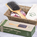 Boar Bristle Hair Brush Men Detangling Hair Brushes for Women Mens Paddle Brush Bamboo Wooden Bore Natural Hairbrush for Shine Soft Fine Hair Reduce Frizz Dry Improve Hair Texture Sonvera Store