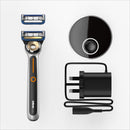 Gillette Heated Mens Razor by GilletteLabs, Deluxe Starter Shaving Kit for Men, Includes 1 Handle, 2 Razor Blade Refills, 1 Charging Dock Gillette
