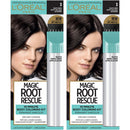 L'Oreal Paris Magic Root Rescue 10 Minute Root Hair Coloring Kit, Permanent Hair Color with Quick Precision Applicator, 100 percent Gray Coverage, 3 Soft Black, 2 count L'Oreal Paris