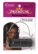 Annie Black Brown Premium Weaving Set 1 Weaving Thread 1 Curved Needle 48442 Annie