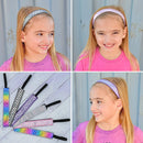 FROG SAC 6 PCS Mermaid Elastic Headbands for Girls, Non Slip Mermaid Headbands for Kids, Stretchy Elastic Headbands for Preteen and Teens, Cute Hair Accessories, Girl Mermaid Party Favors FROG SAC Store