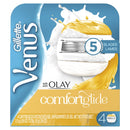 Gillette Venus ComfortGlide Womens Razor Blade Refills, 4 Count, Infused with Olay Coconut Scent Gillette Venus