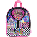 L.O.L Surprise! Townley Girl backpack Cosmetic makeup Set 10 Pieces, Including Lip Gloss, Nail Polish, Scrunchy, Mirror and Surprise Keychain, Ages 5+ for School Parties, Sleepovers and Makeovers Townley Girl