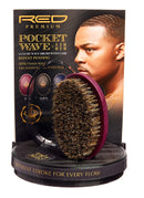 KISS Red Premium Pocket Wave Bow Wow Curved Palm Brush Medium BORPP02 KISS