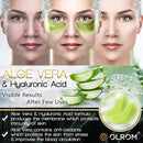 Olrom Eye Mask - 4 Kits Under Eye Patches: Gold Collagen Eye Pads, Detox Dead Sea Mineral Gel Eye Mask, Aloe Anti-Aging Hyaluronic Acid Eye Patches, Moisturizing Coconut Milk Face Under Eye Mask EyeShadow 16 Pairs Olrom