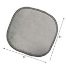 Polyte Premium Hypoallergenic Chemical Free Microfiber Fleece Makeup Remover and Facial Cleansing Cloth, 5 x 5 in, 10 Pack (Gray) Polyte Store