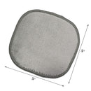 Polyte Premium Hypoallergenic Chemical Free Microfiber Fleece Makeup Remover and Facial Cleansing Cloth, 5 x 5 in, 10 Pack (Gray) POLYTE