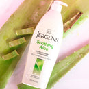 Jergens Soothing Aloe Refreshing Body Lotion, Aloe Vera Body and Hand Moisturizer, 10 Ounces, Illuminating Hydralucence Blend, with Cucumber Extract, Dermatologist Tested Jergens