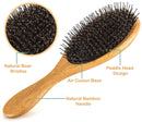 Boar Bristle Hair Brush Set for Women & Men - Wooden Comb & Detangling Hair Brushes for Women Long, Thick, Thin, Fine, Curly & Tangled - Natural Detangler Hairbrush & Comb Stocking Stuffers Gift set Ineffable Care