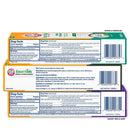 Arm & Hammer Essentials Whiten & Strengthen Fluoride Toothpaste, 100% Natural Baking Soda, Fresh Mint, 4.3 Oz (Pack of 4) Arm & Hammer