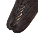 100% Remy Human Hair Ponytail Extension Clip In One Piece Claw/Jaw Clip Ponytail Hairpiece Pony Tail Extensions Natural For Girl Lady Women Long Straight