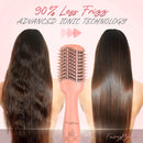 FairyBrave Blow Dryer Brush - Hot Air Brush Hair Dryer, Salon Quality One Step Hair Blowout Volumizer with Hair Clips and Teasing Comb for Medium to Thick Hair, Pink FairyBrave
