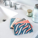 S&T INC. Always Off Reusable Makeup Remover cloths, 6” X 12”, Solid And Print, 5 Pack S&T INC.