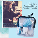 TSA Approved Clear Travel Toiletry Bag And Portable Paper Hand Soap For Camping, Travel, Public Restrooms - Unscented, No Dyes. BORSALI