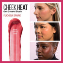 Maybelline Cheek Heat Gel-Cream Blush Makeup, Lightweight, Breathable Feel, Sheer Flush Of Color, Natural-Looking, Dewy Finish, Oil-Free, Fuchsia Spark, 0.27 Fl Oz Maybelline New York