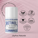 LilyAna Naturals Retinol Cream for Face - Made in USA, Retinol Cream, Anti Aging Cream, Retinol Moisturizer for Face and Neck, Wrinkle Cream for Face, Retinol Complex - 1.7oz - 2 Pack LilyAna Naturals