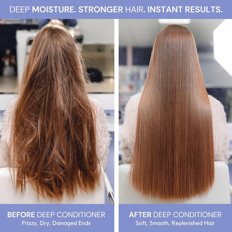 SIMPLY SMOOTH Xtend Keratin Deep Conditioner – Lightweight Hydrating Hair Mask for Dry, Damaged, Color-Treated, Curly, and Keratin-Treated Hair – Frizz Control, Repair, Softness, Shine, 8.5 oz Infinity Warehouse