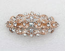 Faship Gorgeous Clear Crystal Floral Hair Barrette Clip Faship