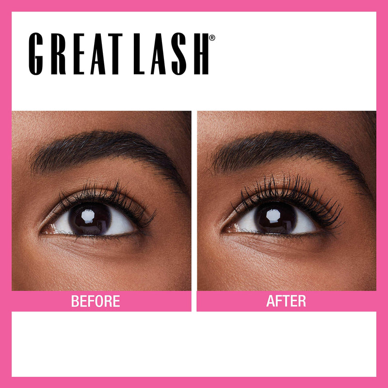 Maybelline New York Great Lash Washable Mascara, Very Black (Pack of 2) Maybelline New York