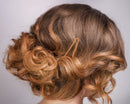 Frenchies Ultra Flocked Extra Soft French Twist Hair Pins: The French Hair Pins for Buns, Wedding Updo Hairstyles, Hair Extensions + Wigs, 20 Count, Red Frenchies