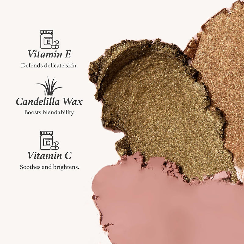 Julep Eyeshadow 101 Crème-to-Powder Waterproof Eyeshadow Stick – Champagne Shimmer – Long-Lasting, Crease-Proof, Medium Golden-Beige Shimmer Cream Eyeshadow with Built-in Smudger - Infinity Warehouse