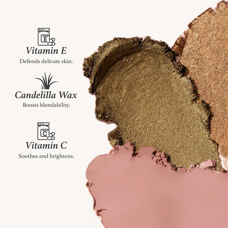 Julep Eyeshadow 101 Crème-to-Powder Waterproof Eyeshadow Stick – Champagne Shimmer – Long-Lasting, Crease-Proof, Medium Golden-Beige Shimmer Cream Eyeshadow with Built-in Smudger - Infinity Warehouse