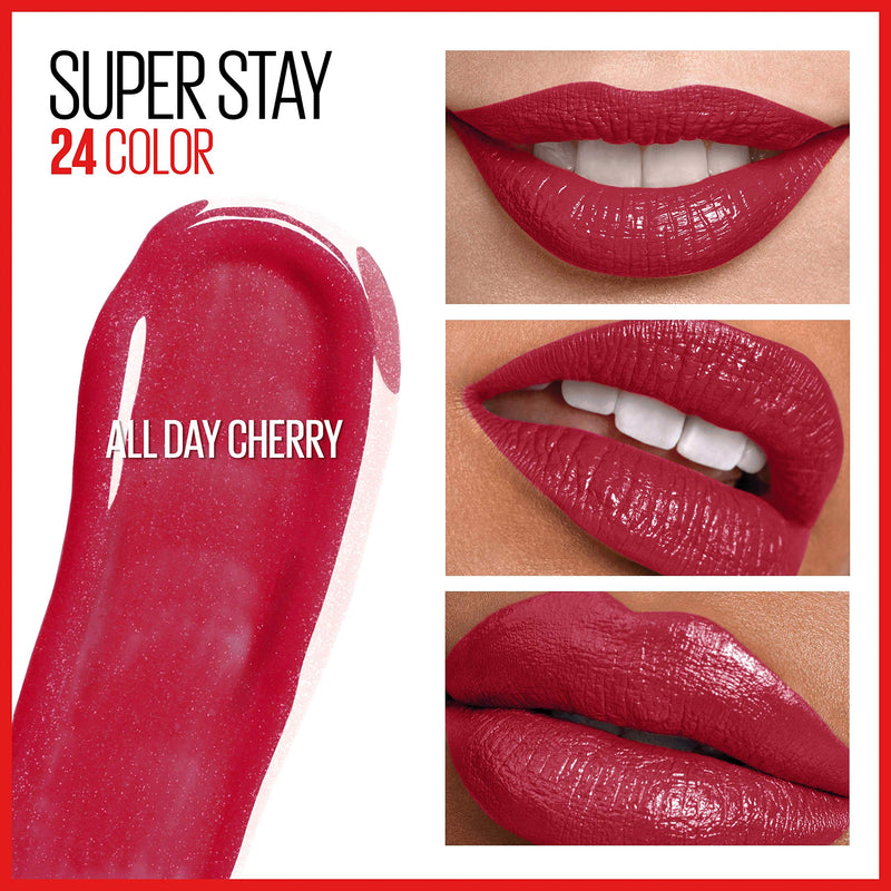 Maybelline New York Superstay 24, 2-step Lipcolor, All Day Cherry 015 Maybelline New York