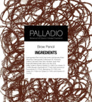 Palladio Beauty Brow Definer Pencil, Black Brown, Ultra Precise Twist-Up Eye Brow Pencil with Long-Staying Power, Spooley Brush Blends Color for Natural Finish, No Eyebrow Pencil Sharpener Required Palladio