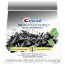 Crest 3D Whitestrips Charcoal Mint, Teeth Whitening Kit, 28 Individual Strips (14 Treatments) + 1 Tube of Flavor Serum Crest