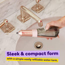 Water Flosser for Teeth, Gums & Braces Care, by BURST, Water Resistant, Cordless & Travel Ready, Deep Clean, Fresh Breath & Healthier Smile, Refillable 110mL, 3 Modes, Rose Gold [Packaging May Vary] Burst