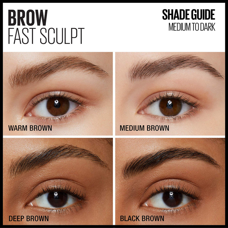 Maybelline Brow Fast Sculpt, Shapes Eyebrows, Eyebrow Mascara Makeup, Clear, 0.09 Fl. Oz. Maybelline New York