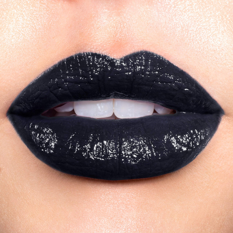 REVLON Super Lustrous Lipstick, High Impact Lipcolor with Moisturizing Creamy Formula, Infused with Vitamin E and Avocado Oil in Blue/Black, Midnight Mystery (043) REVLON