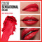 Maybelline Color Sensational Lipstick, Lip Makeup, Cream Finish, Hydrating Lipstick, Nude, Pink, Red, Plum Lip Color, Red Revolution, 0.15 oz; (Packaging May Vary) Maybelline New York